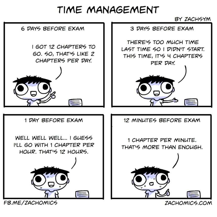 9 Funny Comics About The Challenges Of Exam Season