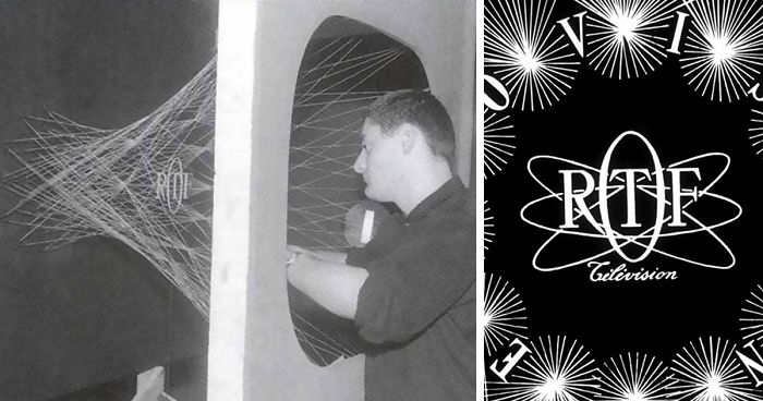 When TV Logos Were Actual Physical Objects