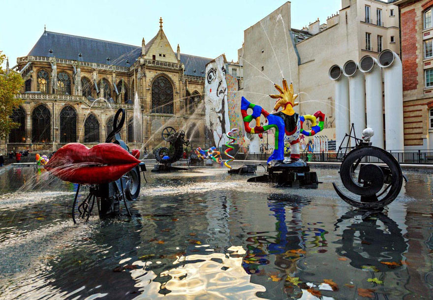 Stravinsky Fountain, Paris, France