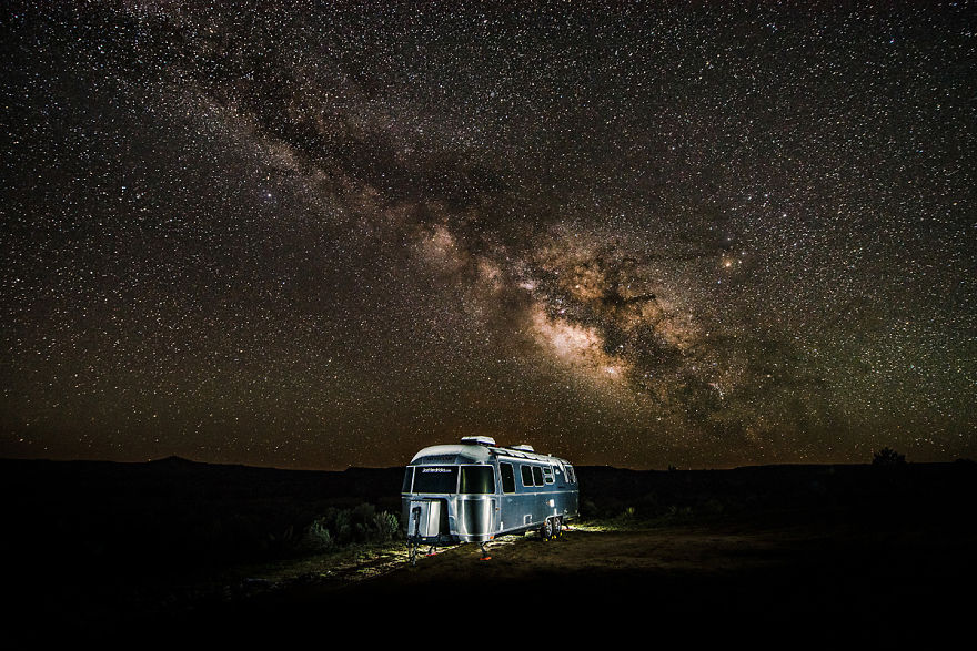 Our Airstream Under The Milkyway