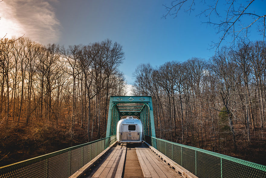 The First Picture Of Our Airstream On The Road