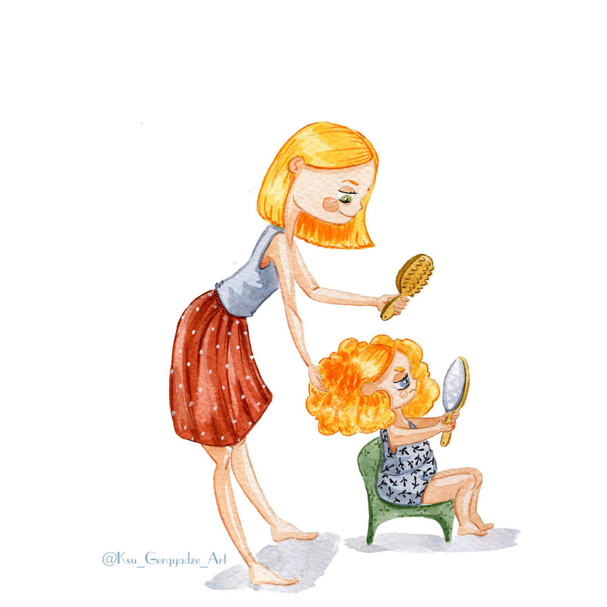 To Comb My Daughter Is A Feat