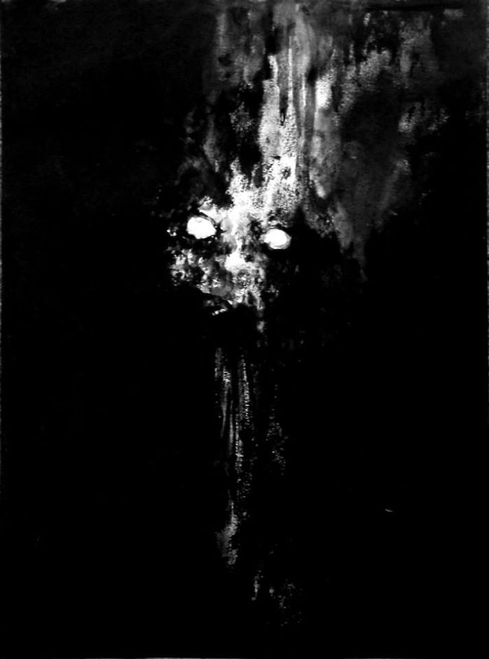 The Artist Who Paint Nightmares With His Own Blood -maxime André Taccardi