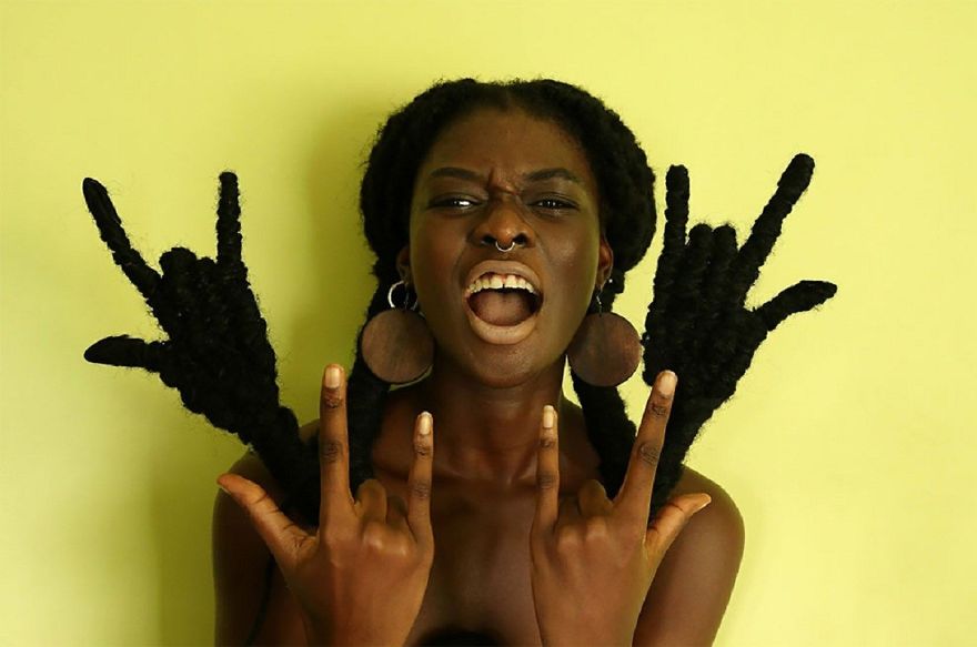 The Ivorian Artist Sculpts Her Hair To Match The Expressions In Her Mind