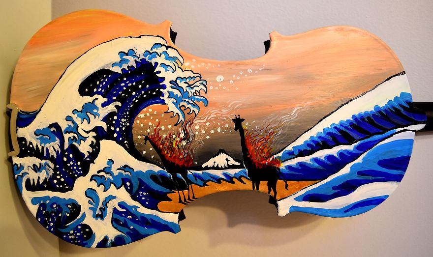 Dali Meets The Masters In These Series Of Painted Instruments