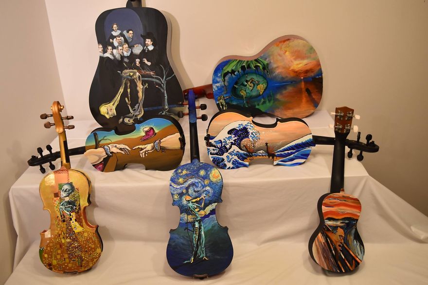 Dali Meets The Masters In These Series Of Painted Instruments Dali Meets The Masters In These Series Of Painted Instruments