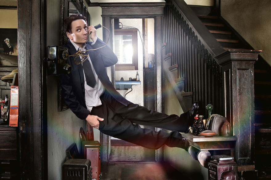 Chris Kattan And I Recreated Old Buster Keaton Pictures, And They Are Pretty Epic. Chris Kattan And I Recreated Old Buster Keaton Pictures, And They Are Pretty Epic.