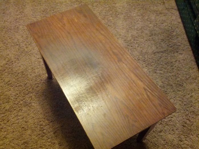 The Imprint And Scratches That My Butt And Pocket Buttons Have Left On My Piano Bench Throughout 8 Years Of Use