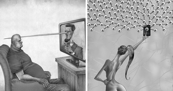 What’s Wrong With Today’s Society Captured In 58 Though-Provoking Illustrations By Al Margen