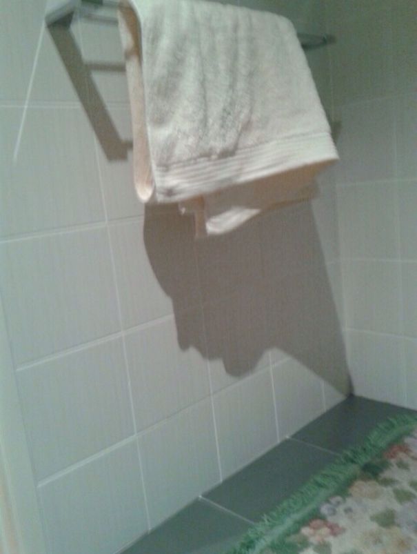 My Towels Shadow Looks Like A Head