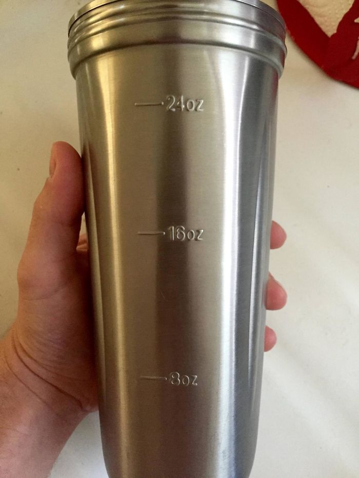 Measuring Lines On A Non See-through Cups