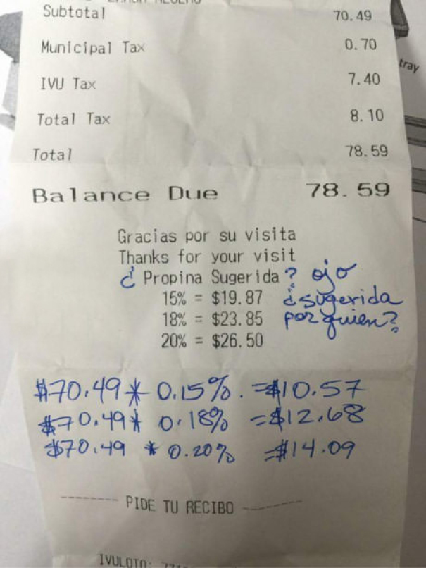 Suggested Tips At This Restaurant