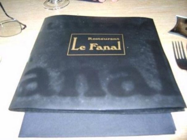 French Restaurant Menu