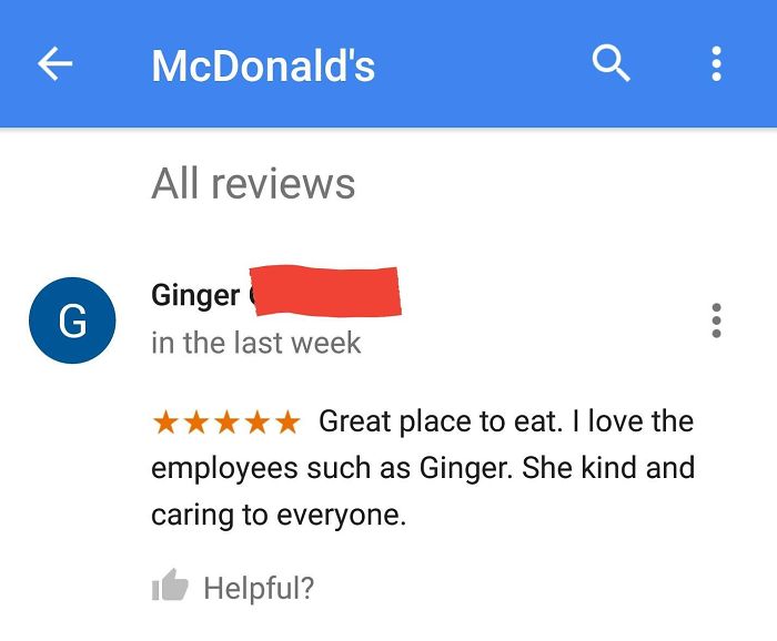 When You Forget To Write Your Review Anonymously