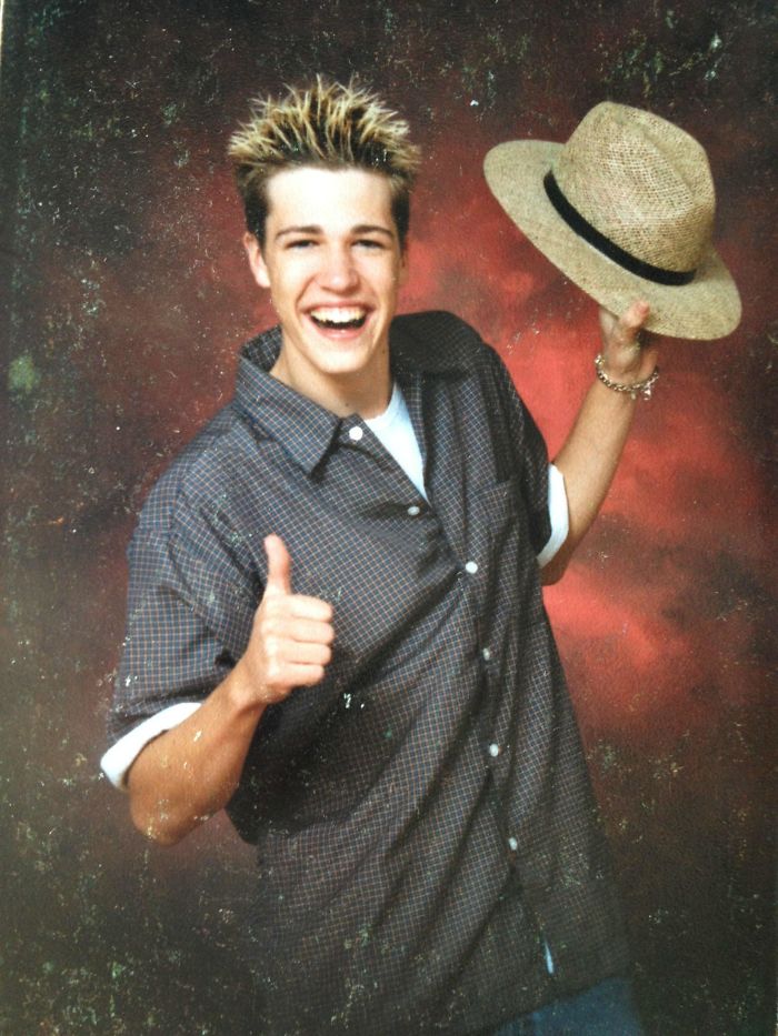 Husband's Senior Picture Via 2002