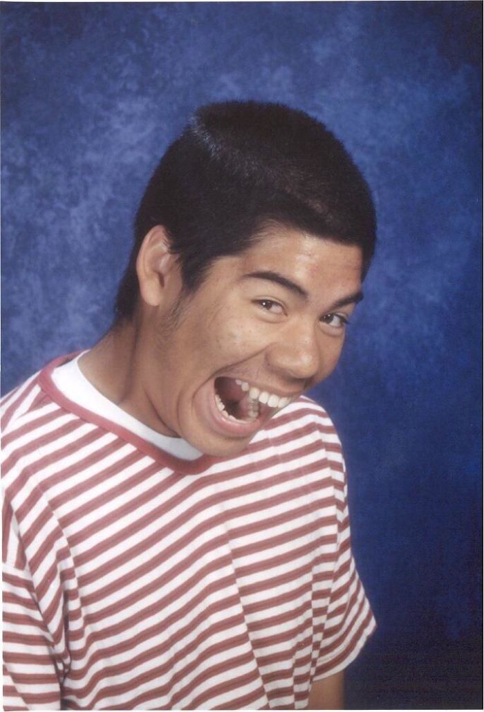 My Brother's Sophomore Portrait Circa 2001. He's Somehow A Navy Officer Now