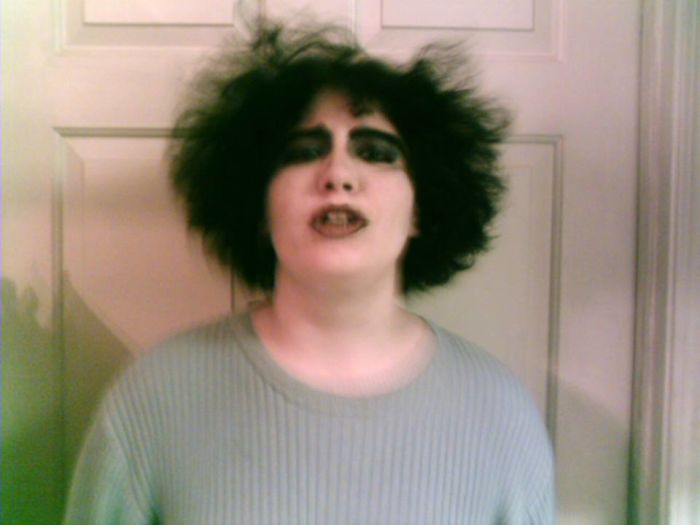 Me At 13 With My Jew Fro And Discovering Rocky Horror Picture Show (And Yes, My Mom Took The Picture)