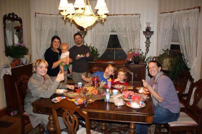 I Bleached My Hair And Wore A Trench Coat Out In Public For About Two Years. Here's Me At A Family Gathering Looking Like A Terrible Steampunk Cosplayer