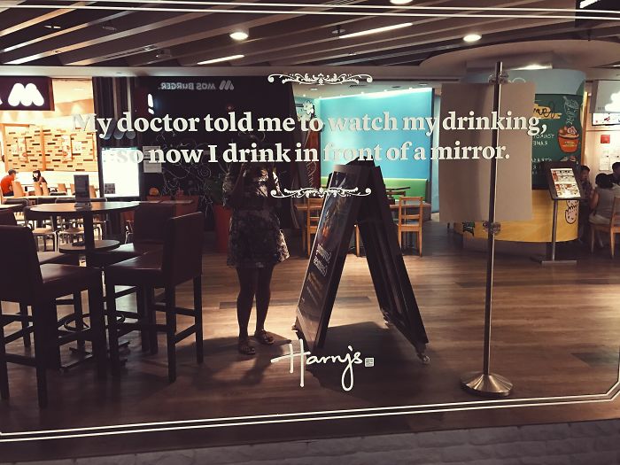 This Sign Outside A Bar