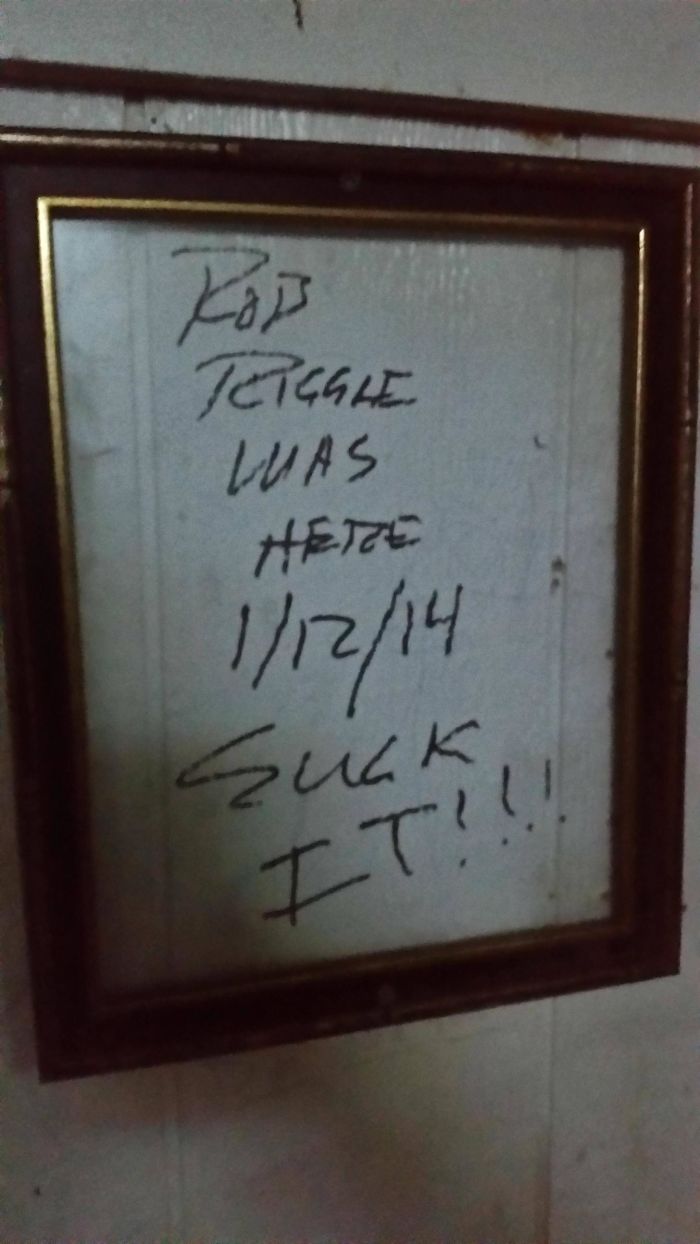 The Bar I'm At Framed Some Graffiti