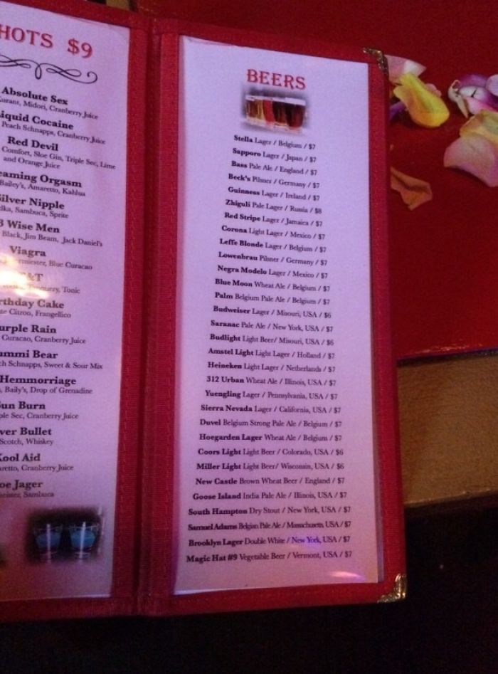 The Beers At This Bar Are Sorted By Ascending Character Length