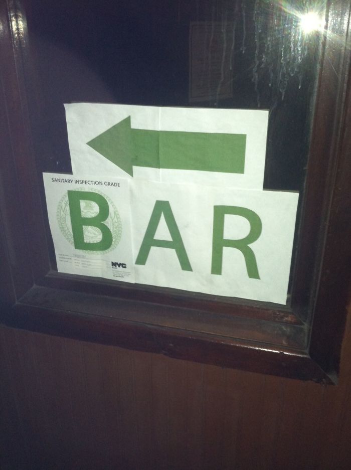 This NYC Bar Tried To Hide Its Sanitation Grade