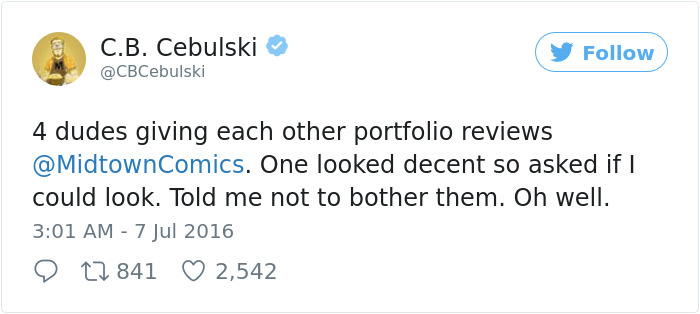 Marvel Talent Scout Asks To See Aspiring Artists Work. Is Told To Go Away