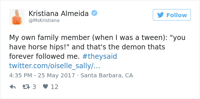 Theysaid Bodyshaming Stories