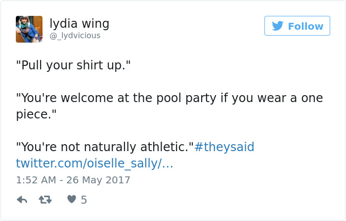 Theysaid Bodyshaming Stories