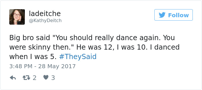 Theysaid Bodyshaming Stories