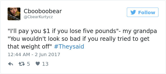 Theysaid Bodyshaming Stories