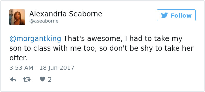 Single Mom Shares Her Professor's Response After She Misses Class, And Professor’s Response Wins The Internet Single Mom Shares Her Professor's Response After She Misses Class, And Professor’s Response Wins The Internet
