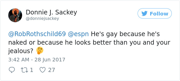 ESPN Put A Nude Guy On Its Magazine's Cover And Some Men Can't Handle It