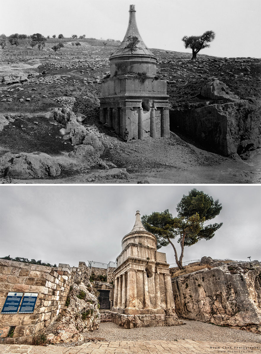 Tomb Of Absalom: Ancient Monumental Tomb Carved In The Rock, Traditionally Associated With Absalom, The Son Of King David Of Israel