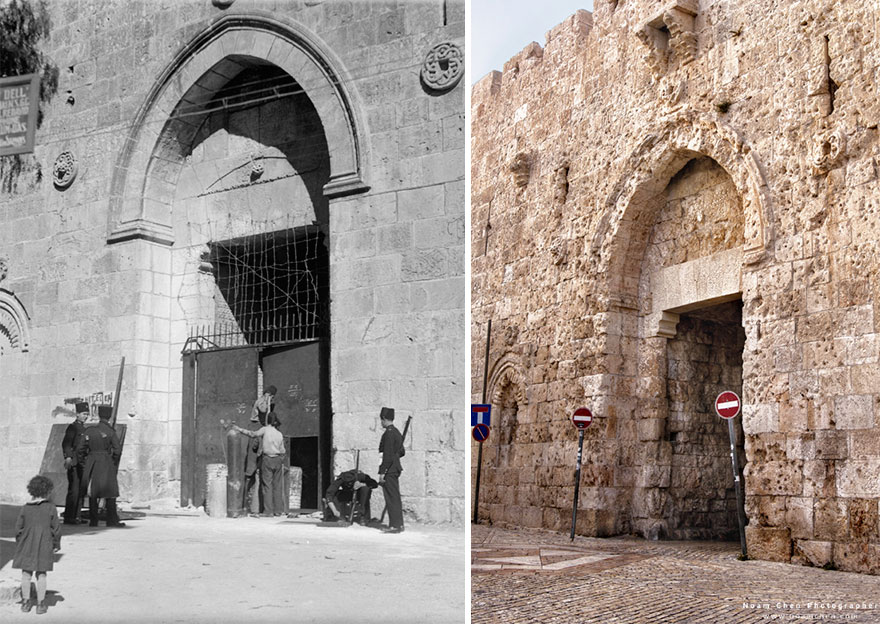 Zion Gate: The Main Entrance Gate To The Jewish Quarter In The Old City