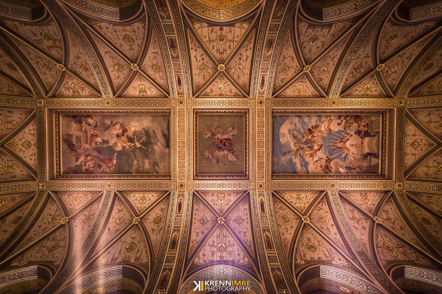 The Ceiling Over The Grand Staircase