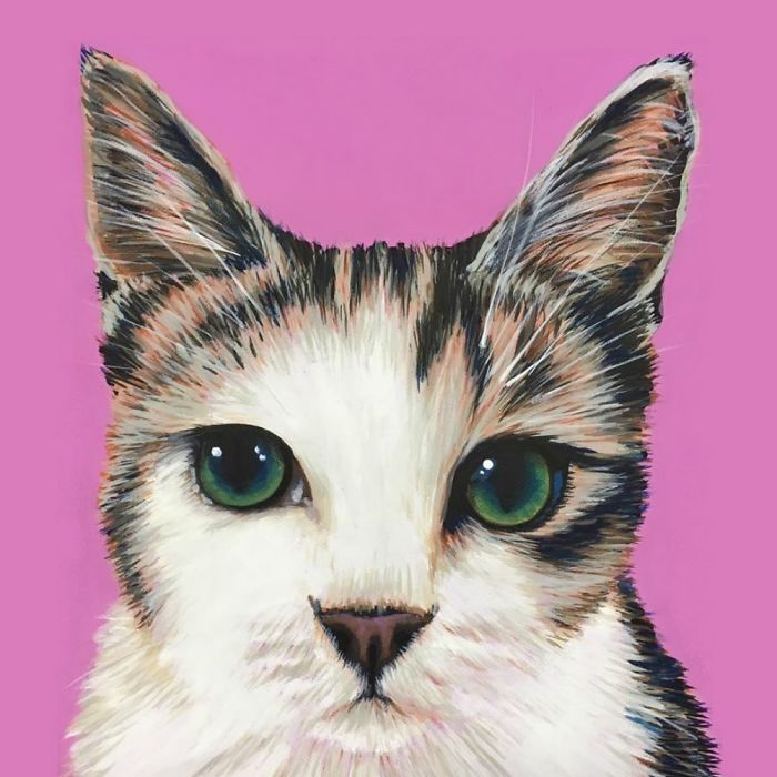 These Stunning Pet Portraits Are Painted From The Pet Owners Phone Photos!