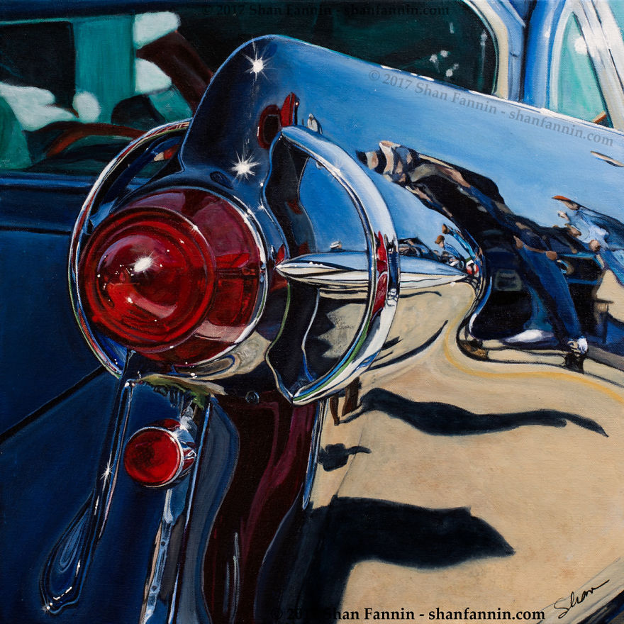 Artist Mixes Realism With Abstraction In Vehicle Paintings Artist Mixes Realism With Abstraction In Vehicle Paintings