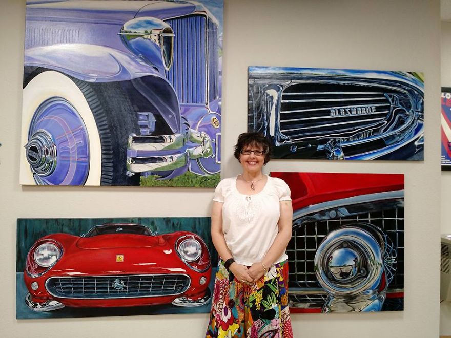 Artist Mixes Realism With Abstraction In Vehicle Paintings Artist Mixes Realism With Abstraction In Vehicle Paintings