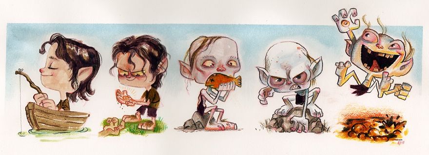 The Evolution Of Gollum