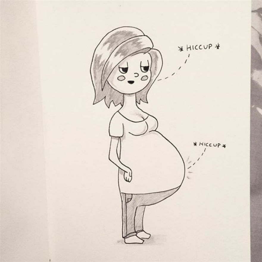 Kellie And Baby Both Hiccuping Like Crazy