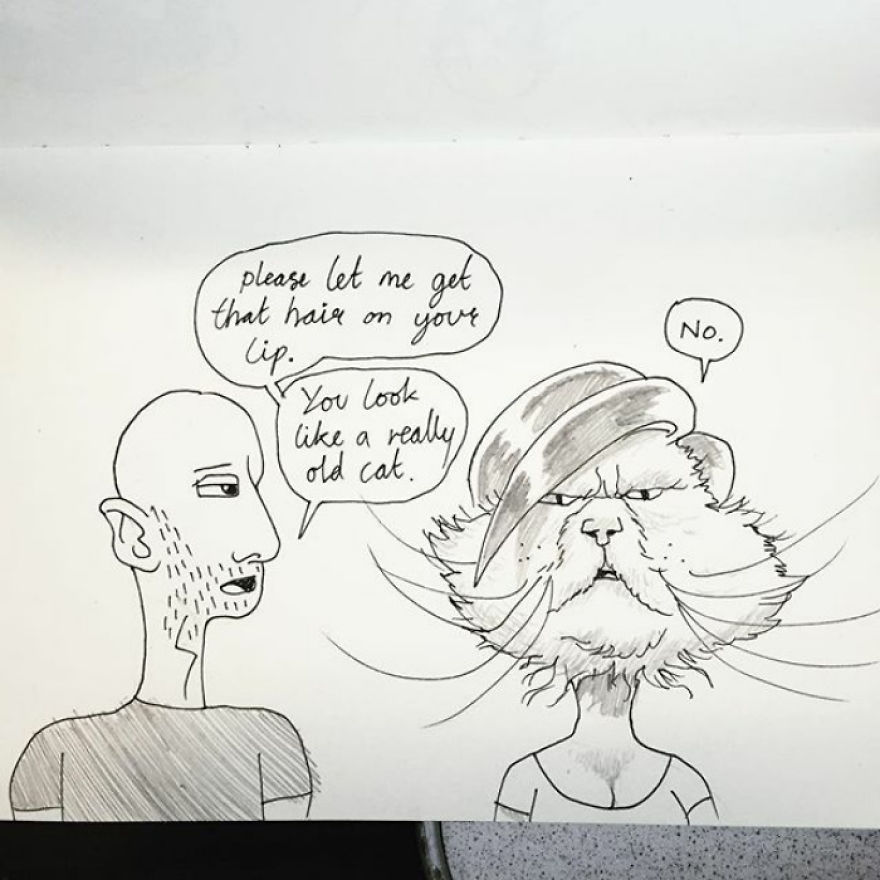 The Time Kellie Had A Single Hair On Her Lip