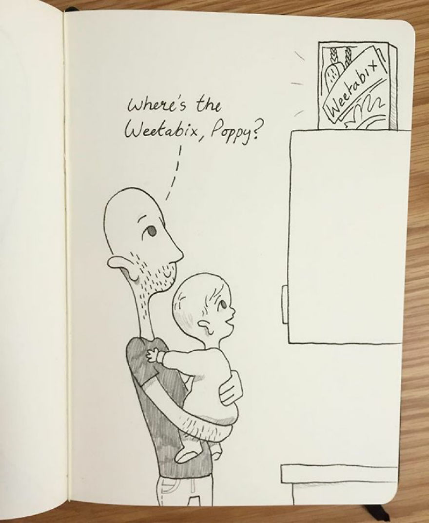 Every Morning Poppy And I Make Breakfast While Mum Sleeps. I Ask Poppy Where The Weetabix Is And She Looks Up At The Box