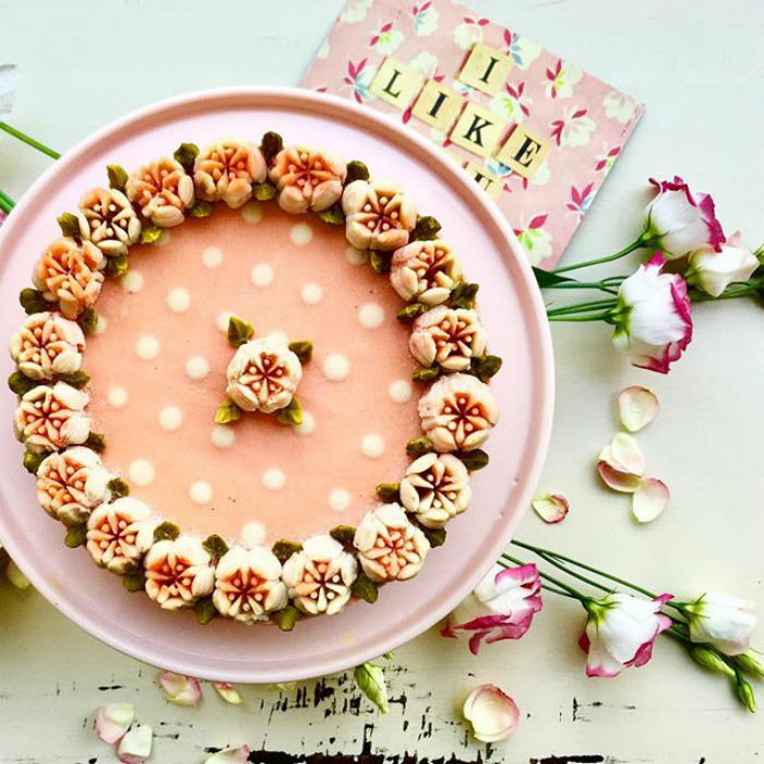 Floral Vegan Cake