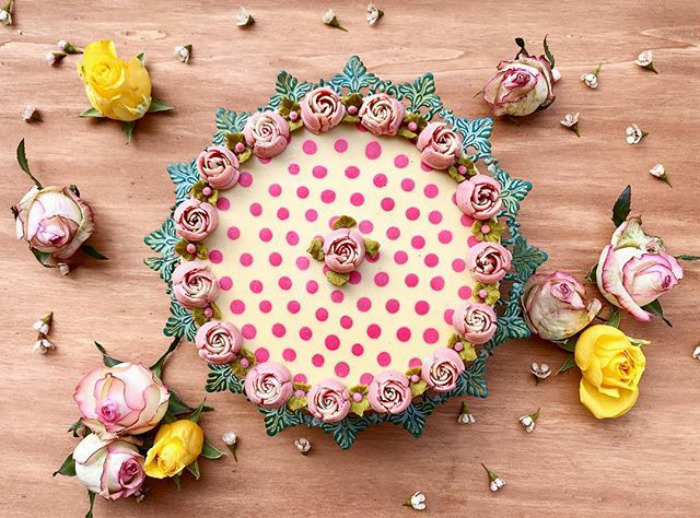 Floral Vegan Cake