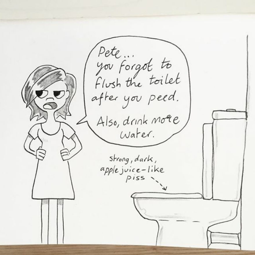 Sorry For The Lack Of Posts Over The Last Few Days, Normal Service Is Resumed. Here's Kellie Shaming Me When I Forgot To Flush The Toilet Once