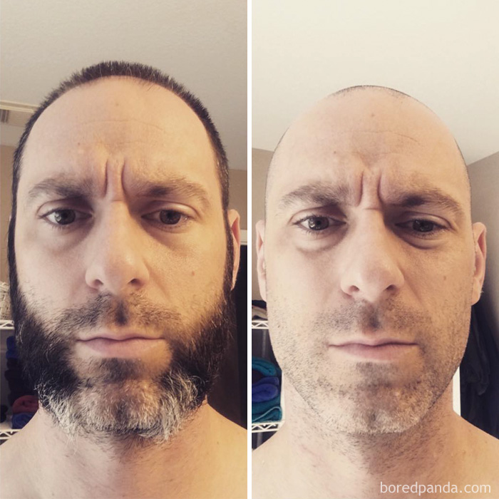 Time For A Change. Before And After