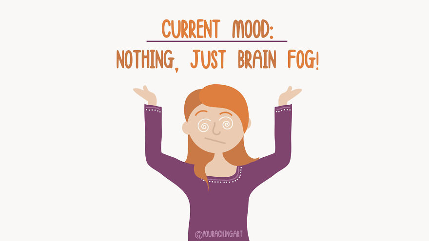 I Make Light-hearted Illustrations Showing How It Feels To Live With Chronic Fatigue, Chronic Migraine And Anxiety