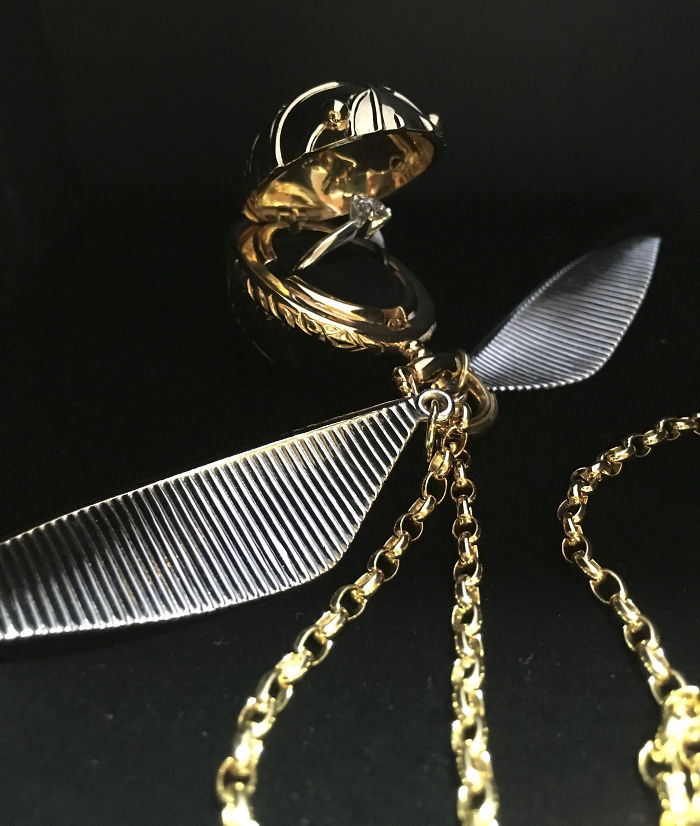 I Made A Golden Snitch Engagement Ring Box I Made A Golden Snitch Engagement Ring Box