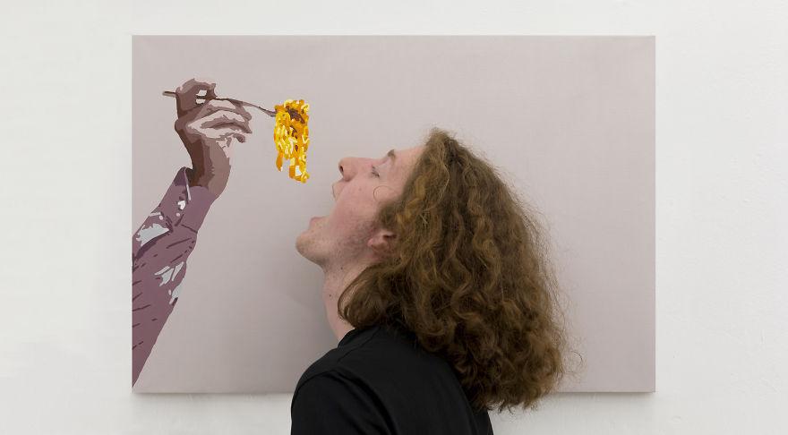 Artist Invites Viewers To Complete The Painting Artist Invites Viewers To Complete The Painting